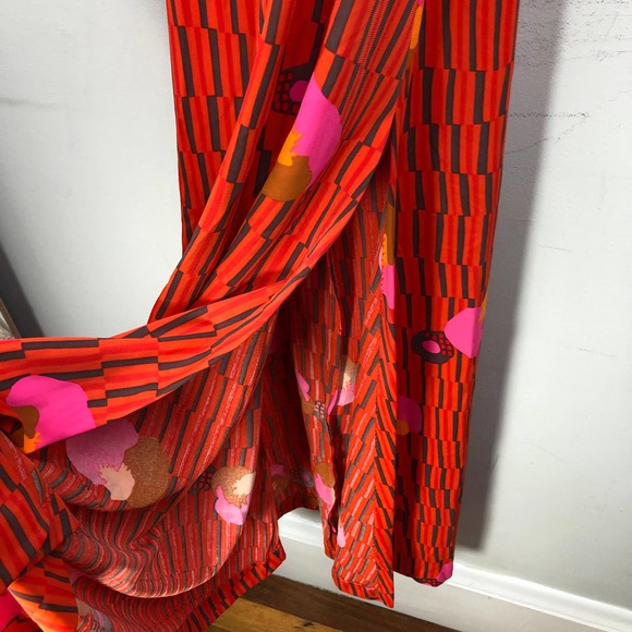 Elizabeth Stewart Vintage 70s Halter Top Maxi Dress Size 10 - Picture 6 of 8